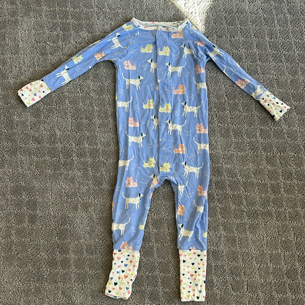 Magnetic Me Toddler Girl Convertible Romper Pajamas (12-18M)